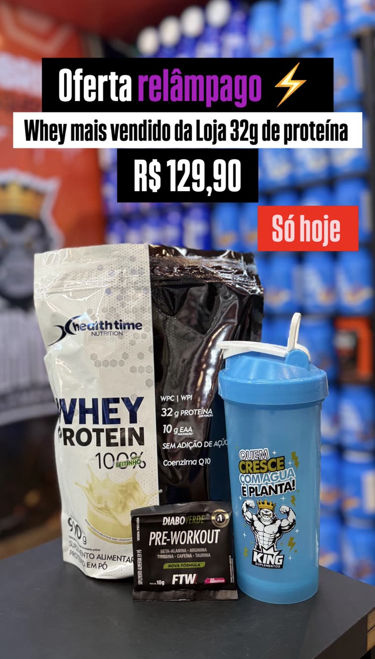 Whey mais vendido da loja