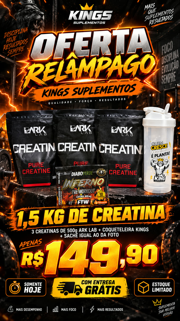 1,5kg de Creatina 149,90
